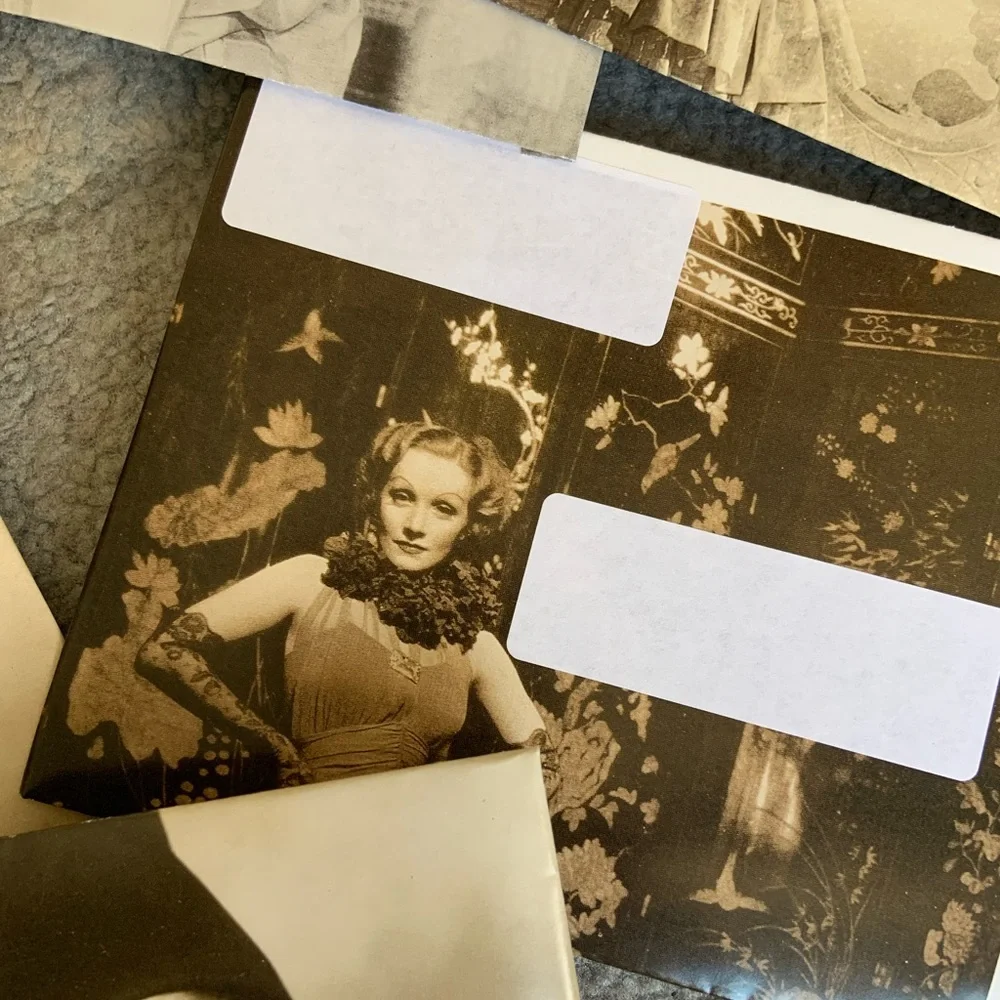 History of Glamour/Famous Women Handmade Set of 5 Envelopes